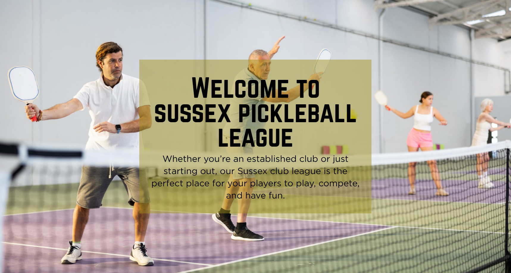 Welcome to sussex pickleball league